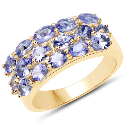 2.72 Carat Genuine Tanzanite .925 Sterling Silver Ring by Bids.com
