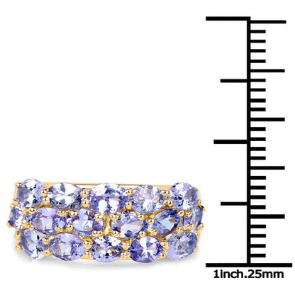 2.72 Carat Genuine Tanzanite .925 Sterling Silver Ring by Bids.com