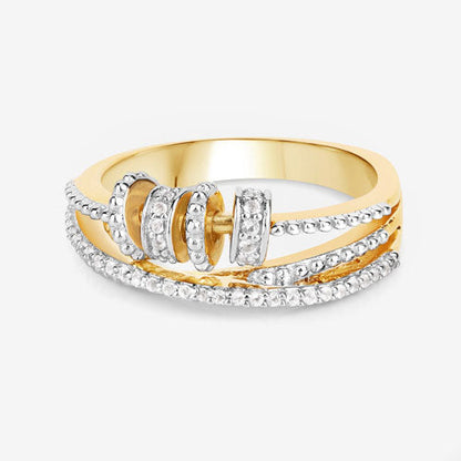 0.20 Carat Genuine White Topaz .925 Sterling Silver Ring  DestGlow