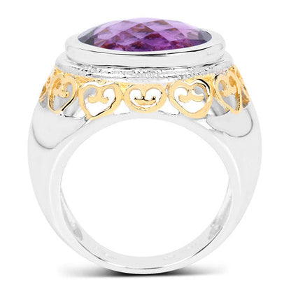 6.92 Carat Genuine Amethyst .925 Sterling Silver Ring by Bids.com