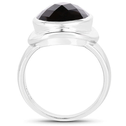 7.90 Carat Genuine Smoky Quartz .925 Sterling Silver Ring by Bids.com