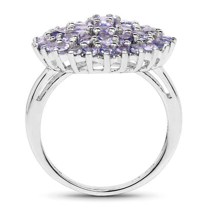 2.52 Carat Genuine Tanzanite .925 Sterling Silver Ring by Bids.com