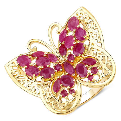 3.08 Carat Genuine Ruby .925 Sterling Silver Ring by Bids.com
