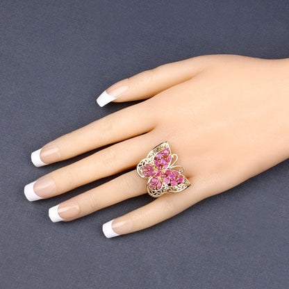 3.08 Carat Genuine Ruby .925 Sterling Silver Ring by Bids.com