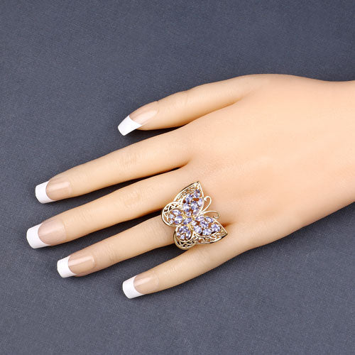 2.50 Carat Genuine Tanzanite .925 Sterling Silver Ring by Bids.com