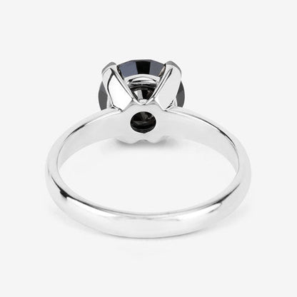 3.00 Carat Genuine Black Diamond 14K White Gold Ring by Bids.com