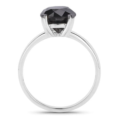 3.00 Carat Genuine Black Diamond 14K White Gold Ring by Bids.com