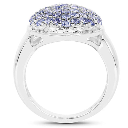 2.00 Carat Genuine Tanzanite .925 Sterling Silver Ring by Bids.com