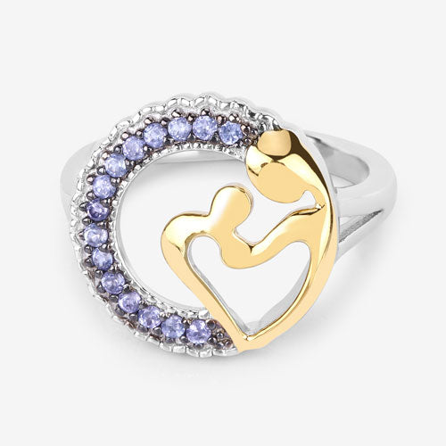 0.28 Carat Genuine Tanzanite .925 Sterling Silver Ring by Bids.com
