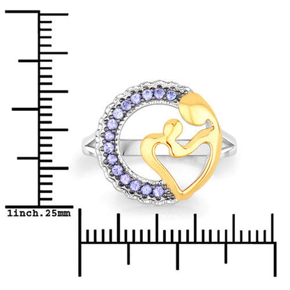 0.28 Carat Genuine Tanzanite .925 Sterling Silver Ring by Bids.com