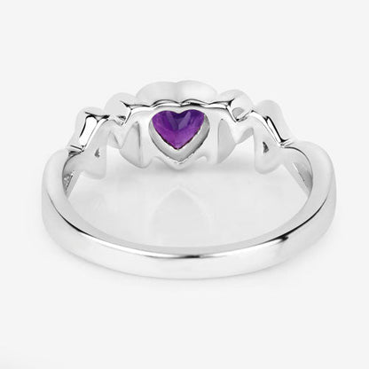 0.43 Carat Genuine Amethyst .925 Sterling Silver Ring by Bids.com