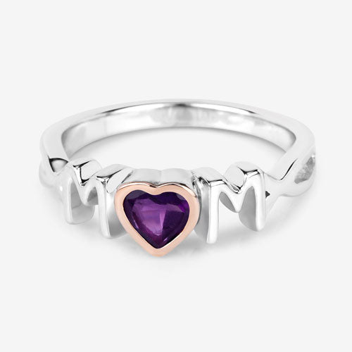 0.43 Carat Genuine Amethyst .925 Sterling Silver Ring by Bids.com