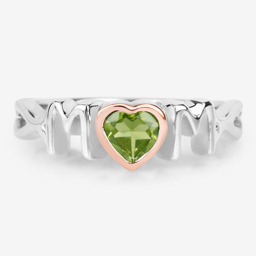 0.44 Carat Genuine Peridot .925 Sterling Silver Ring by Bids.com