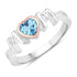 0.52 Carat Genuine Swiss Blue Topaz .925 Sterling Silver Ring by Bids.com