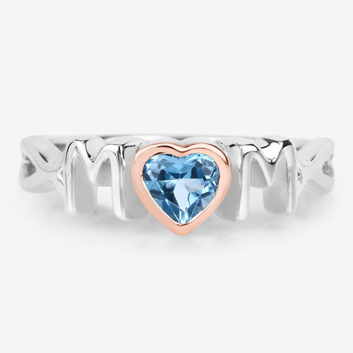 0.52 Carat Genuine Swiss Blue Topaz .925 Sterling Silver Ring by Bids.com
