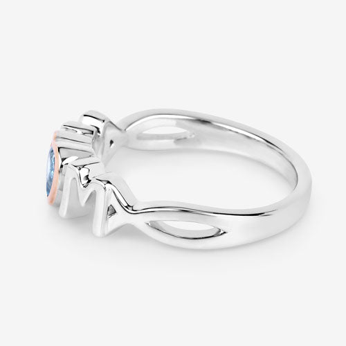 0.52 Carat Genuine Swiss Blue Topaz .925 Sterling Silver Ring by Bids.com