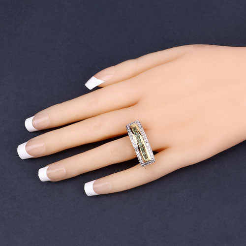 1.08 Carat Genuine Green Sapphire .925 Sterling Silver Ring by Bids.com