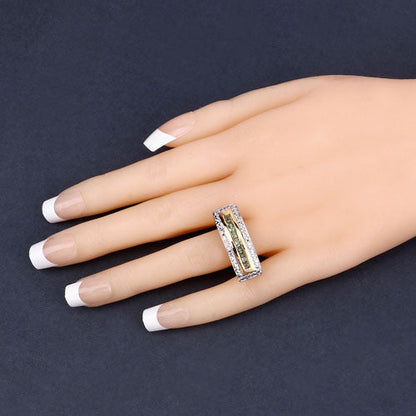 1.08 Carat Genuine Green Sapphire .925 Sterling Silver Ring by Bids.com