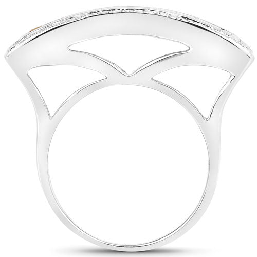 1.08 Carat Genuine Multi Sapphire .925 Sterling Silver Ring by Bids.com