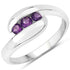 0.54 Carat Genuine Amethyst .925 Sterling Silver Ring by Bids.com
