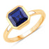 2.42 Carat Created Sapphire .925 Sterling Silver Ring by Bids.com