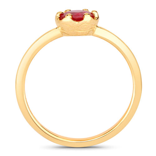 0.50 Carat Genuine Ruby 14K Yellow Gold Ring by Bids.com