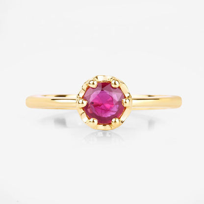 0.50 Carat Genuine Ruby 14K Yellow Gold Ring by Bids.com