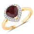 2.19 Carat Genuine Ruby and White Diamond 14K Yellow Gold Ring by Bids.com