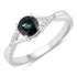 0.88 Carat Genuine Blue Sapphire and White Diamond 14K White Gold Ring by Bids.com
