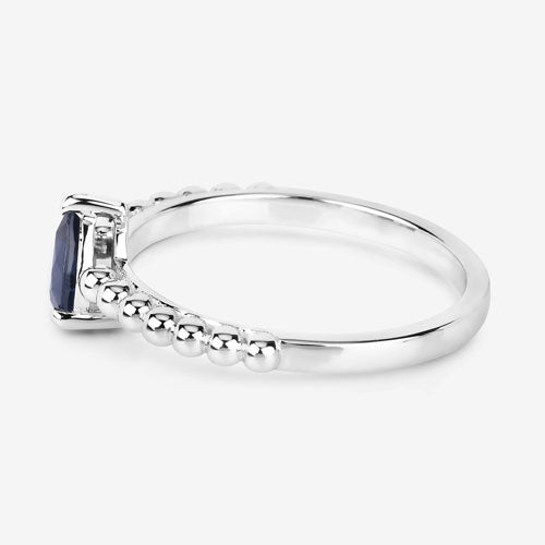 0.50 Carat Genuine Blue Sapphire 14K White Gold Ring by Bids.com