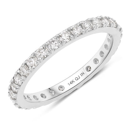 1.00 Carat Lab Grown Diamond 14K White Gold Ring by Bids.com