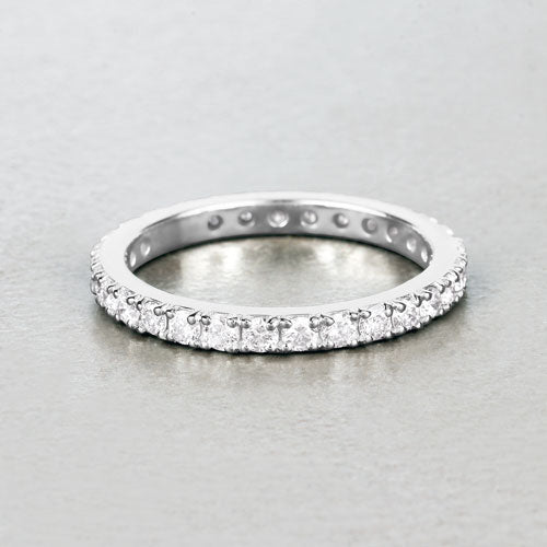 1.00 Carat Lab Grown Diamond 14K White Gold Ring by Bids.com