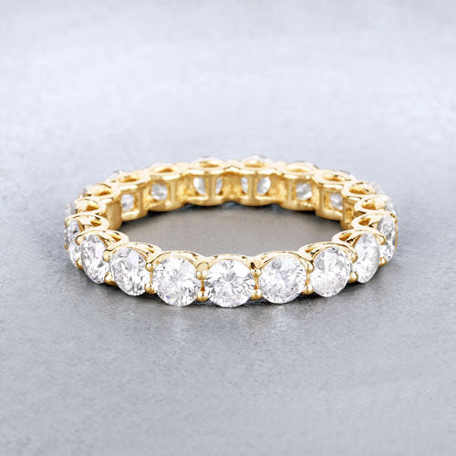 3.00 Carat Lab Grown Diamond 14K Yellow Gold Ring by Bids.com