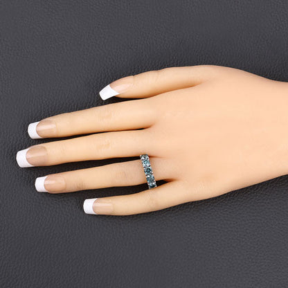 1.22 Carat Genuine Blue Diamond 14K White Gold Ring by Bids.com