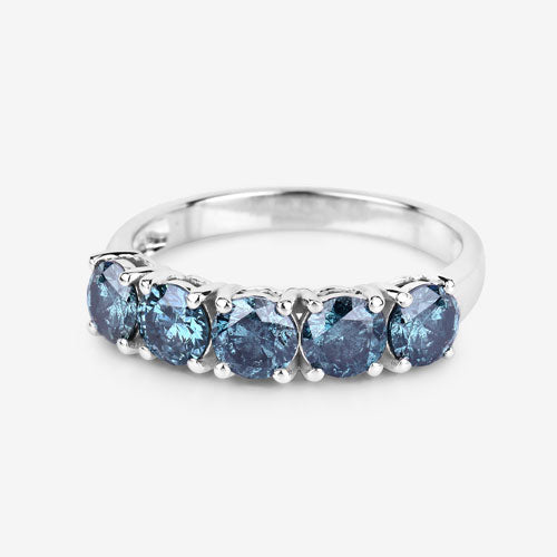 1.22 Carat Genuine Blue Diamond 14K White Gold Ring by Bids.com