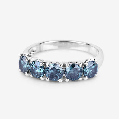 1.22 Carat Genuine Blue Diamond 14K White Gold Ring by Bids.com
