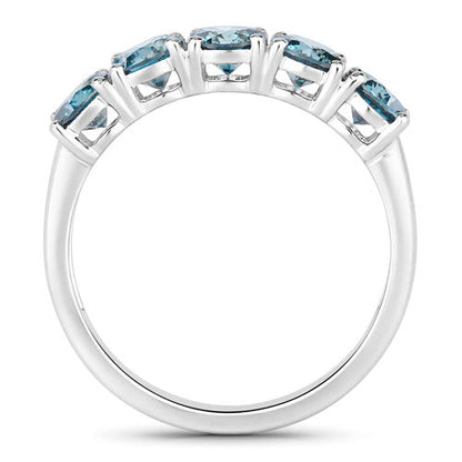 1.22 Carat Genuine Blue Diamond 14K White Gold Ring by Bids.com
