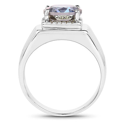 4.75 Carat Genuine Mystic Topaz .925 Sterling Silver Ring by Bids.com