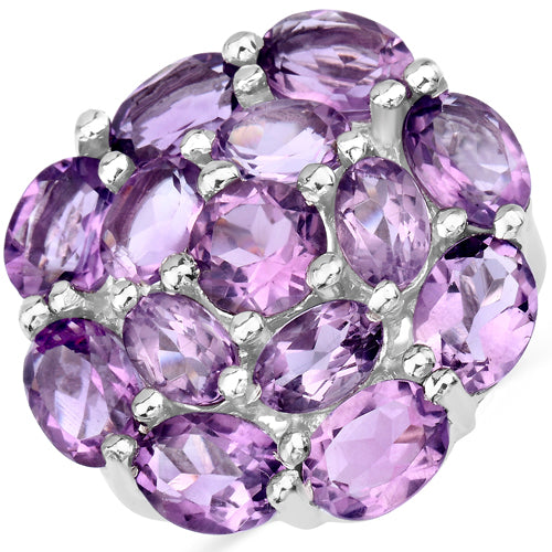 9.28 Carat Genuine Amethyst .925 Sterling Silver Ring by Bids.com