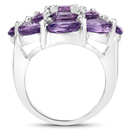 9.28 Carat Genuine Amethyst .925 Sterling Silver Ring by Bids.com