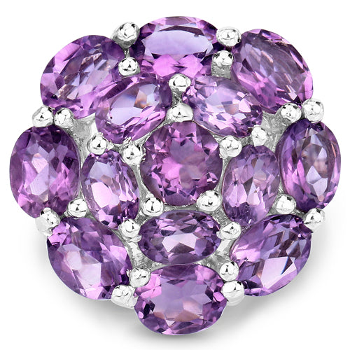 9.28 Carat Genuine Amethyst .925 Sterling Silver Ring by Bids.com