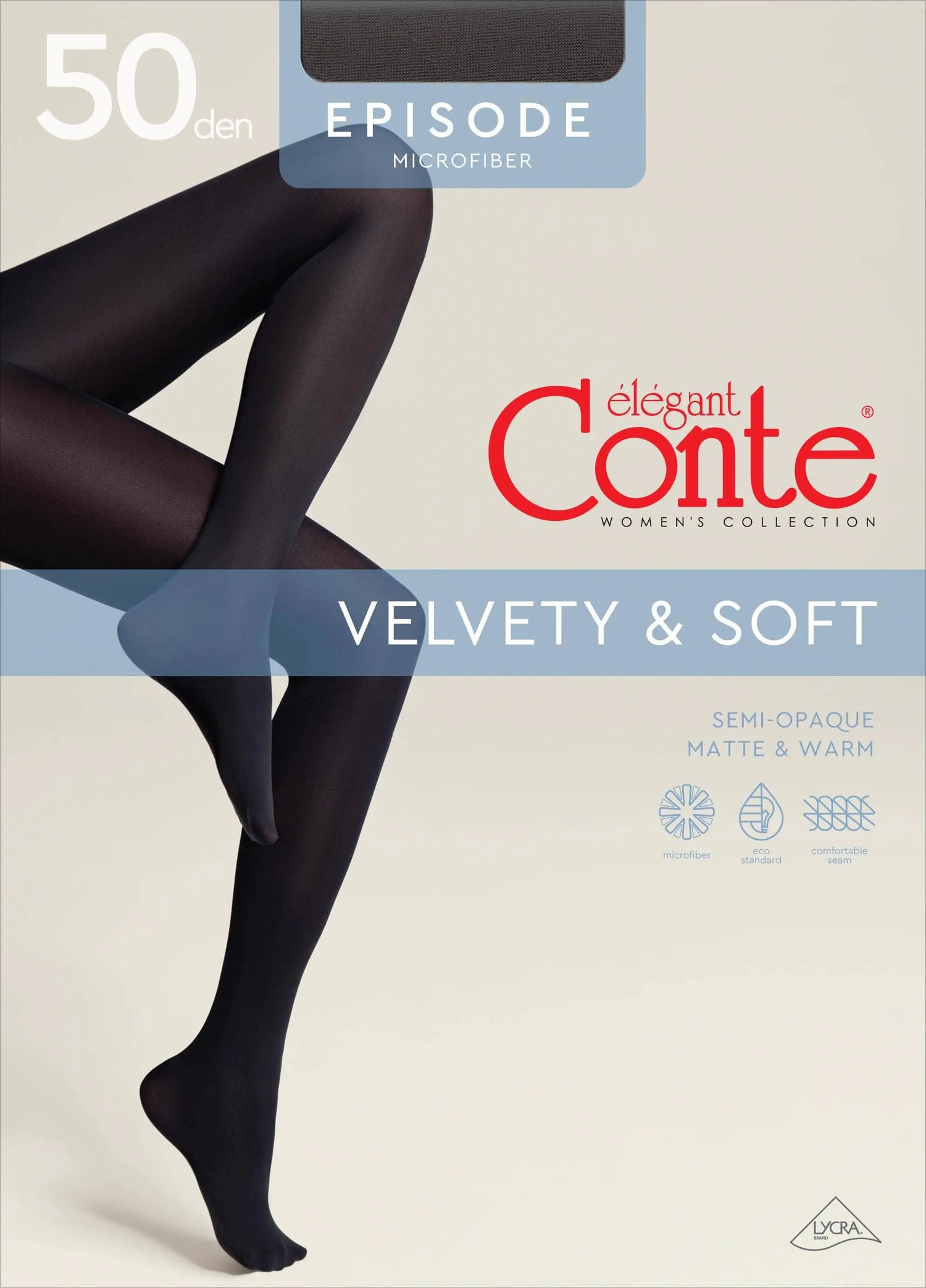 Tights Conte Episode 50 Den - Microfibra Matte Opaque by TheRanok.com