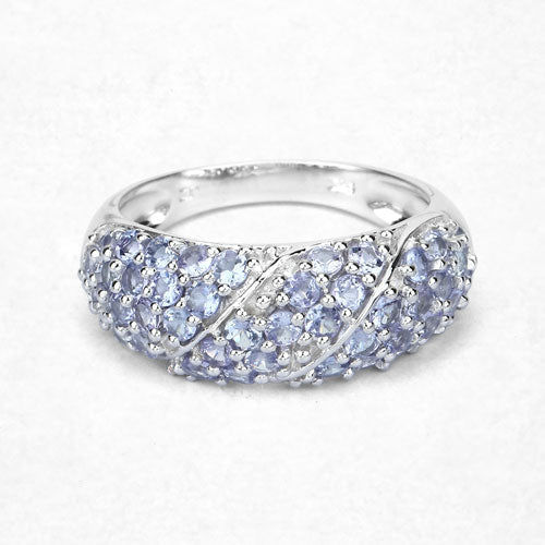1.48 Carat Genuine Tanzanite .925 Sterling Silver Ring by Bids.com