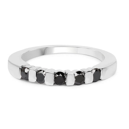 0.50 Carat Genuine Black Diamond .925 Sterling Silver Ring by Bids.com