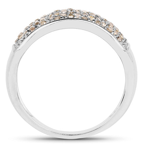 0.42 Carat Genuine White Diamond .925 Sterling Silver Ring by Bids.com