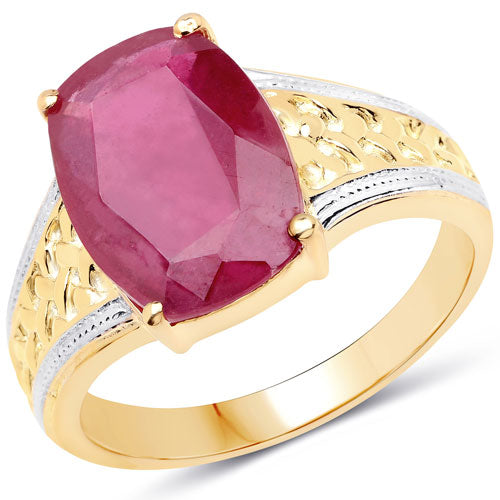 7.50 Carat Glass Filled Ruby .925 Sterling Silver Ring by Bids.com
