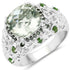 5.44 Carat Genuine Multi Stones .925 Sterling Silver Ring by Bids.com