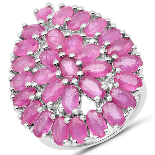 8.10 Carat Genuine Ruby .925 Sterling Silver Ring by Bids.com