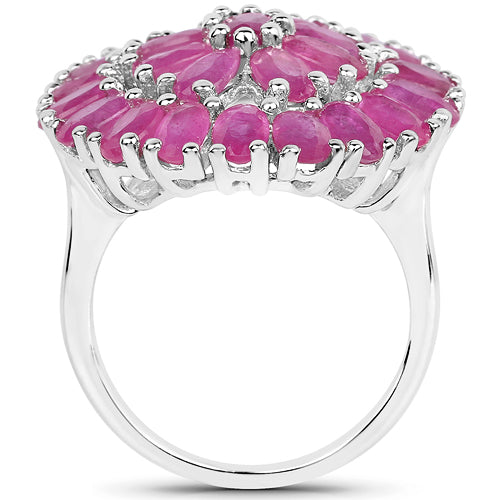8.10 Carat Genuine Ruby .925 Sterling Silver Ring by Bids.com