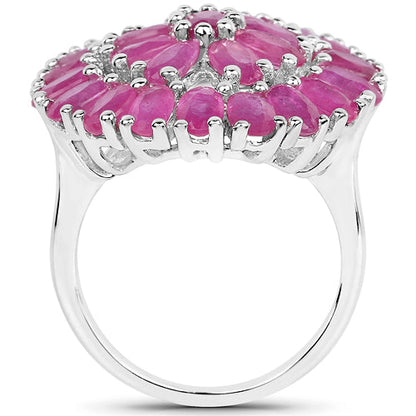 8.10 Carat Genuine Ruby .925 Sterling Silver Ring by Bids.com